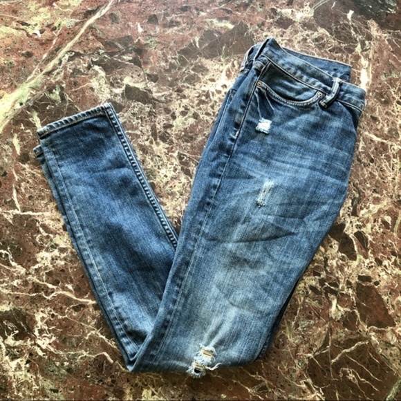 ALL SAINTS Hartford Ashby Distressed Low Rise Skinny Jeans - Picture 5 of 8